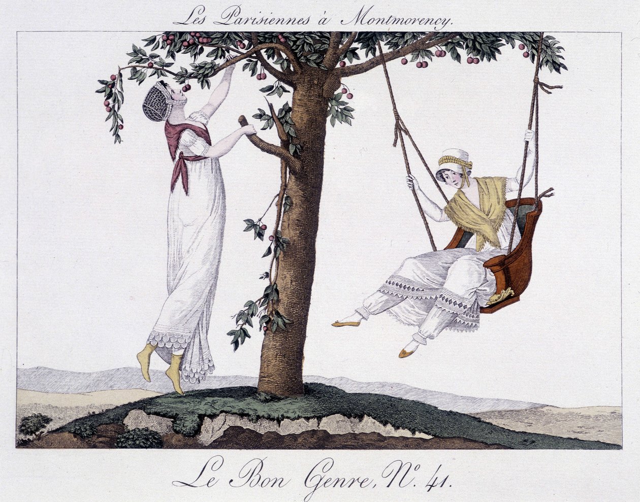 Mulheres parisienses em Montmorency (swing) - em "Le Bon Genre de Unknown artist