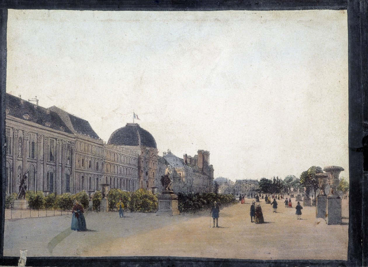 Les Tuileries - em "Views of Paris for Panoptic Polyorama", por volta de 1850 de Unknown artist