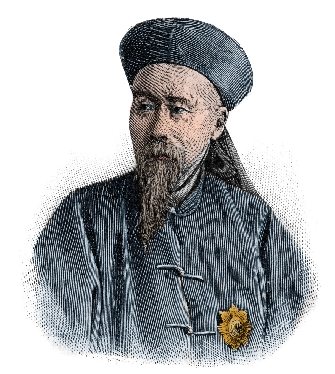 Li Hongzhang (Li Hung-chang, Hung Chang) um político, general e diplomata do falecido Império Qing - Li Hongzhang (Li Hung-Chang, Hung Chang, ou Hongchang de Unknown artist
