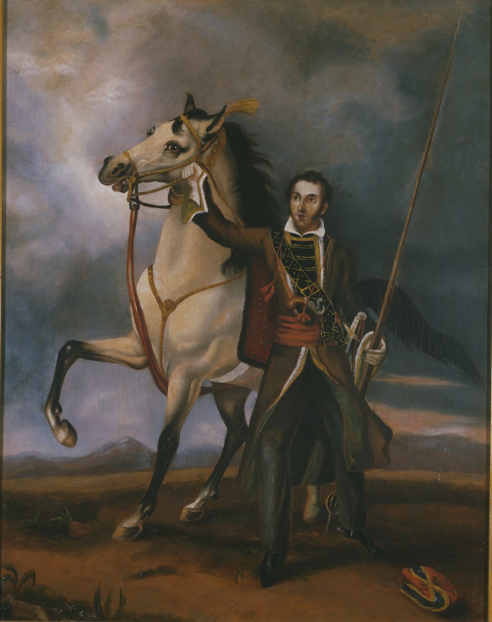 Tenente (mais tarde Capitão) Charles Swanston, Poona Irregular Horse de Unknown artist