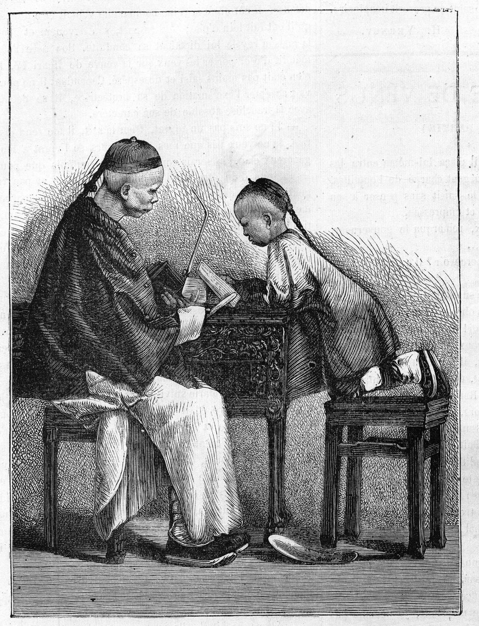 A vida na China no século XIX: Uma palestra de Unknown artist