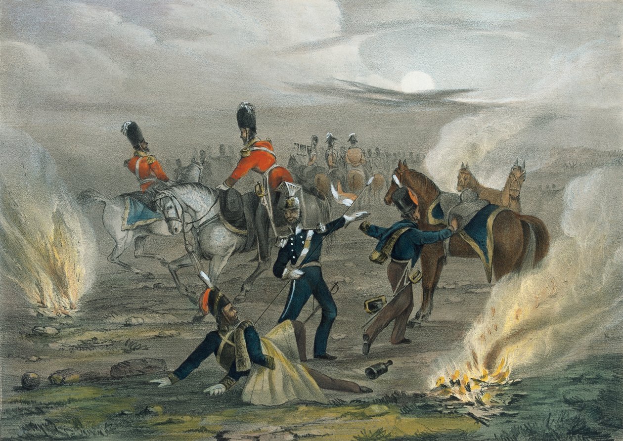  Vida no campo antes de Sebastopol. No. 4 O alarme da meia-noite , 1854 por volta de de Unknown
