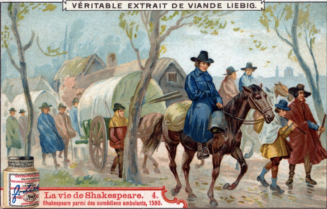 A vida de Shakespeare: Shakespeare entre os actores ambulantes de Unknown artist