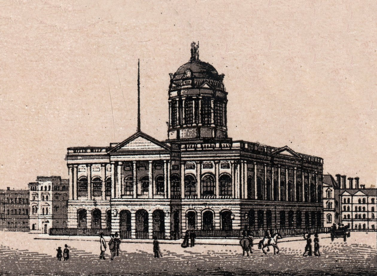 Liverpool, Inglaterra: vista da Câmara Municipal. in "O mundo ilustra 168 vistas" Sem data (final do século XIX) de Unknown artist