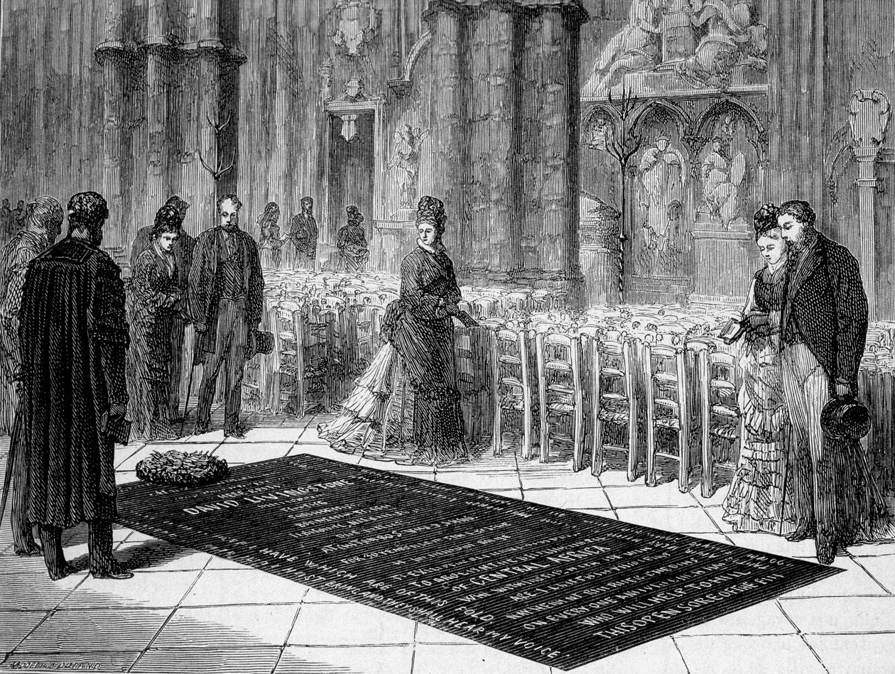 Livingstone Tomb na Abadia de Westminster - "Livingstone