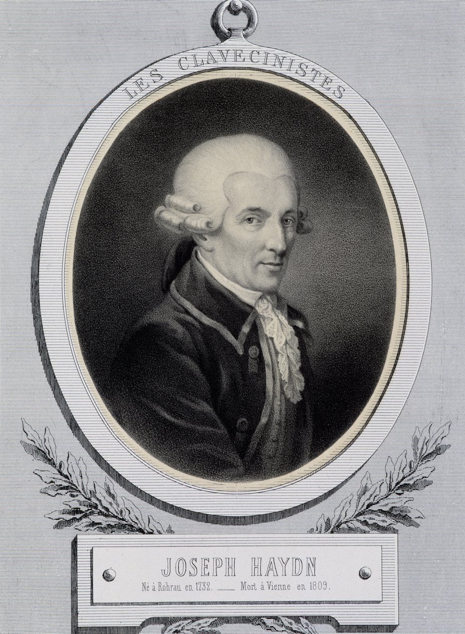 Retrato do músico Franz Joseph Haydn (1732-1809) de Unknown artist