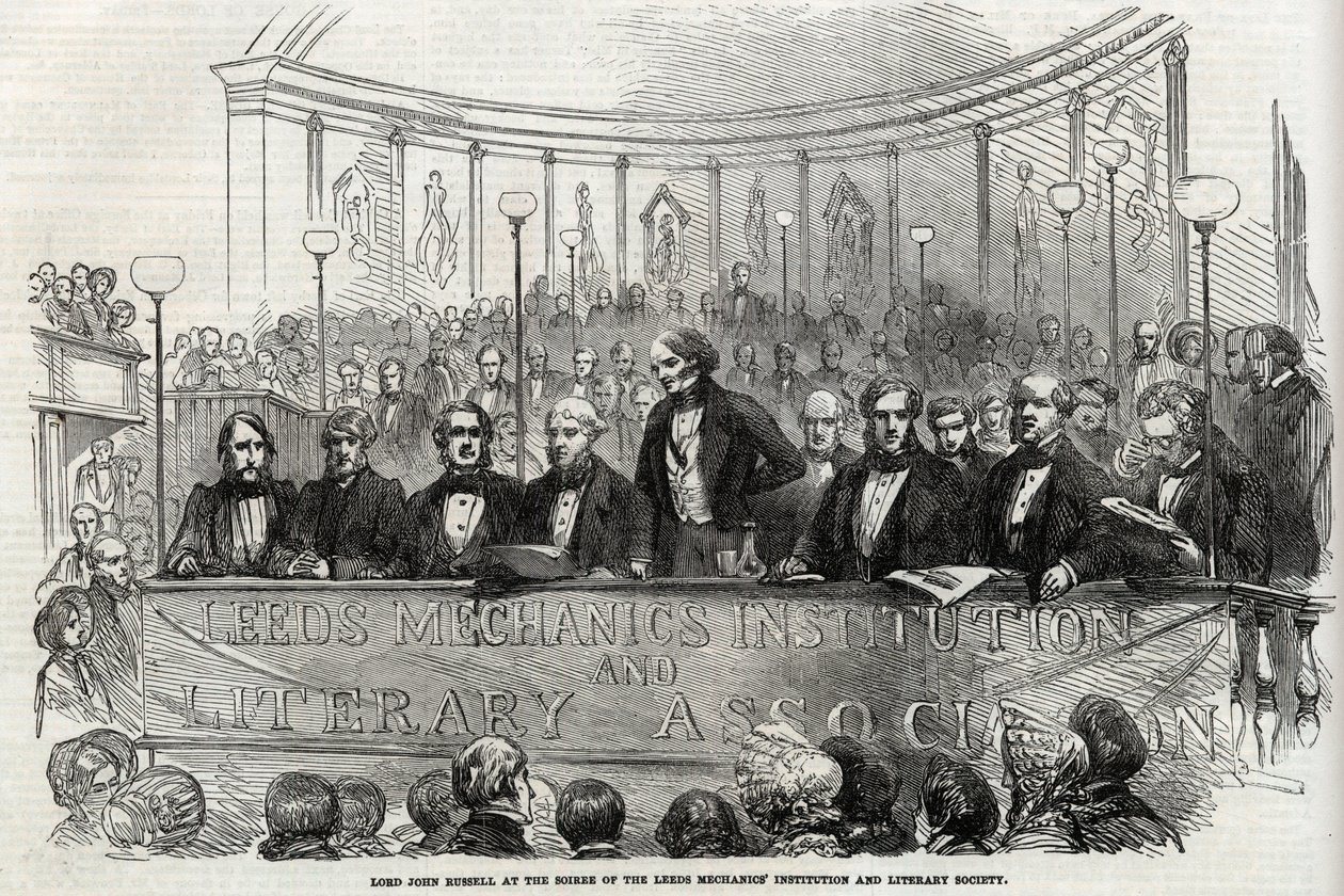 Lord John Russell (1 Earl Russell) (1792-1878) No Soiree Of The Leeds Mechanics