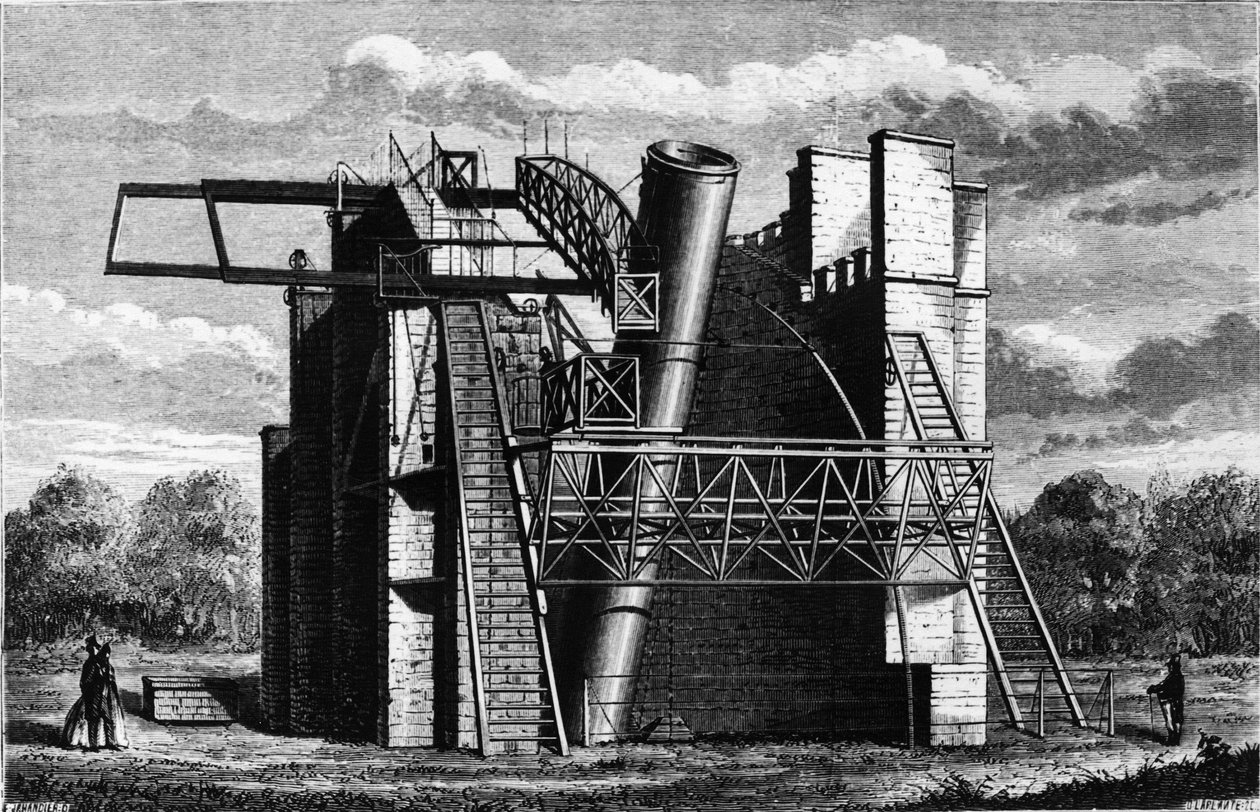O grande telescópio de Lord Rosse em Parsontown, Irlanda de Unknown artist