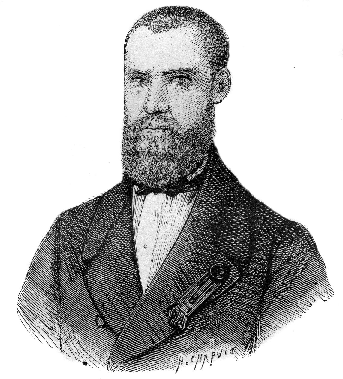 Louis-Francois-Rene-Paul de Fleet, conhecido como Paul de Fleet (1817 -1860) explorador, inventor, revolucionário e deputado francês - de Unknown artist