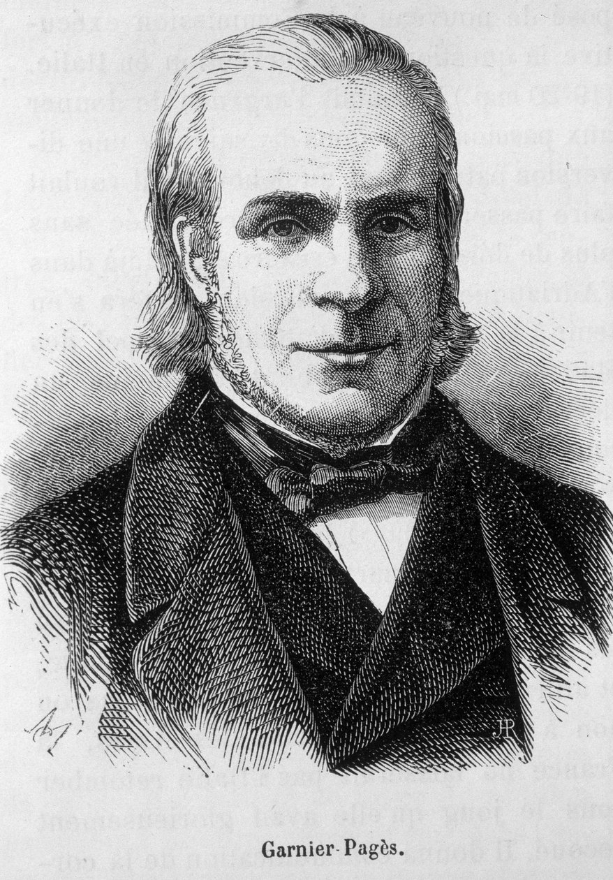 Louis Antoine Garnier Pagès (Garnier-Pages) (1803-1878), político francês. - gravura de Unknown artist