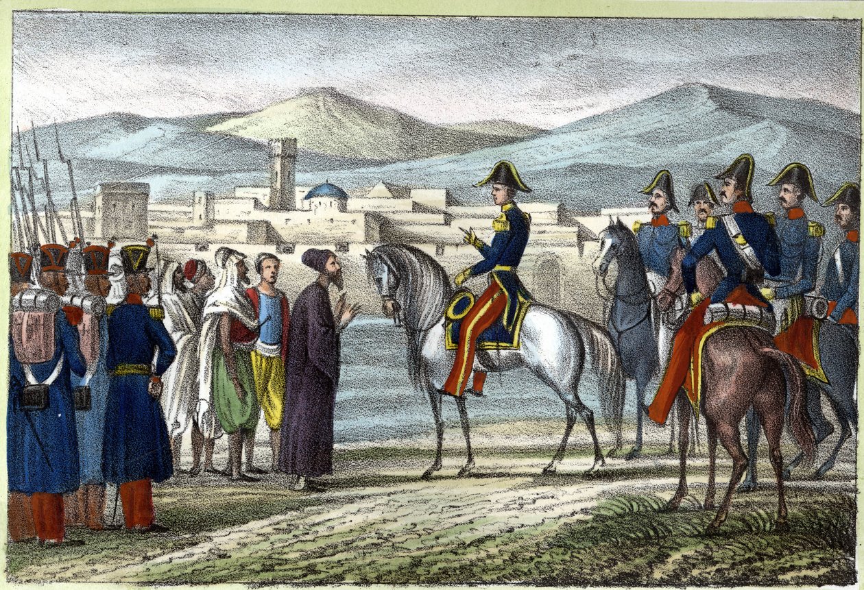 Louis Auguste, Conde de Bourmont (Maréchal de Bourmont) (1773-1846) na Argélia em 1830. in" L