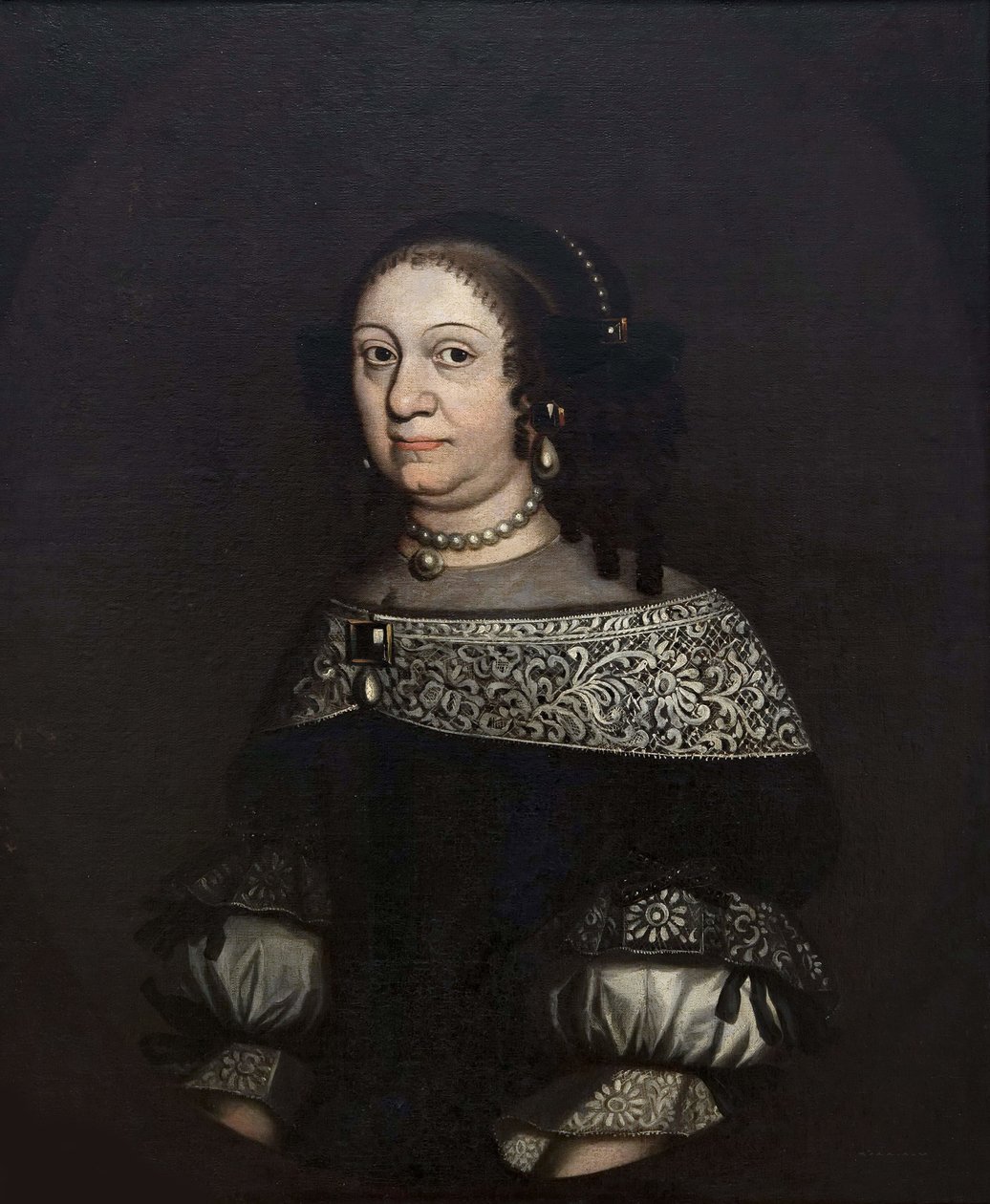 Louise Charlotte de Brandebourg, était une duchesse consort de Courlande - Margravine Louise Charlotte de Brandenburg (1617-1676), Duquesa de Courland, Anónima . Óleo sobre tela, Segunda Metade do 17º cen... Nationalmuseum Estocolmo de Unknown artist