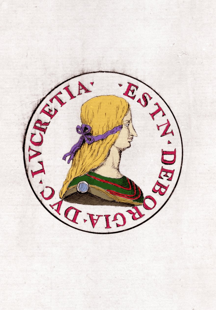 Lucretia Borgia (1480 a 1519). de Unknown artist