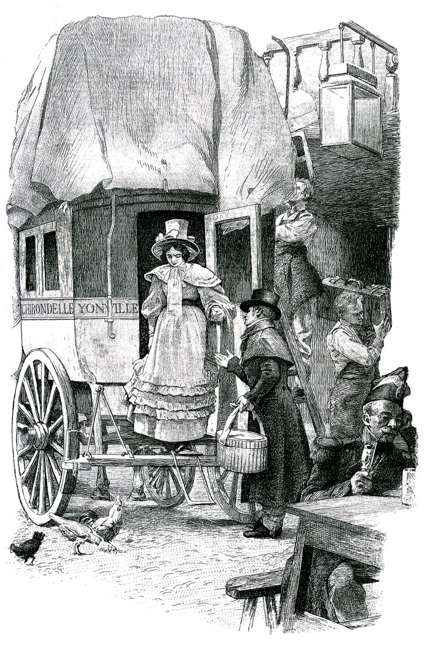 Madame Bovary, ilustração para o romance de Gustave Flaubert de Unknown artist