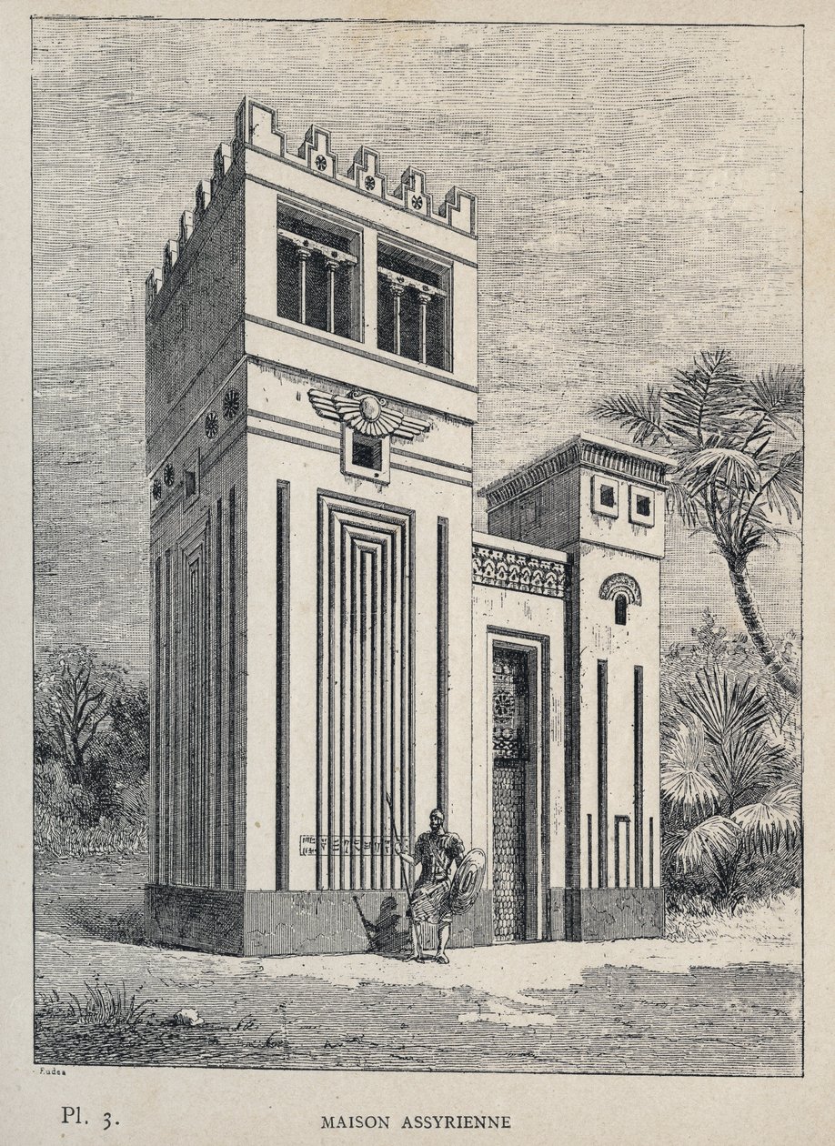 Maison Assyrienne - (Casa Assíria, Exposição Universal, Paris de Unknown artist