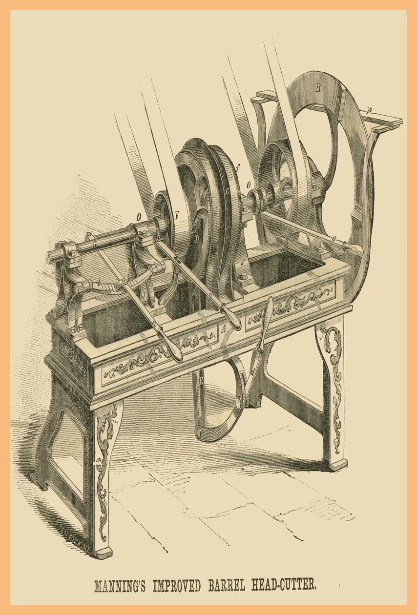 Cortador de cabeça de barril melhorado Mannings de Unknown Artist