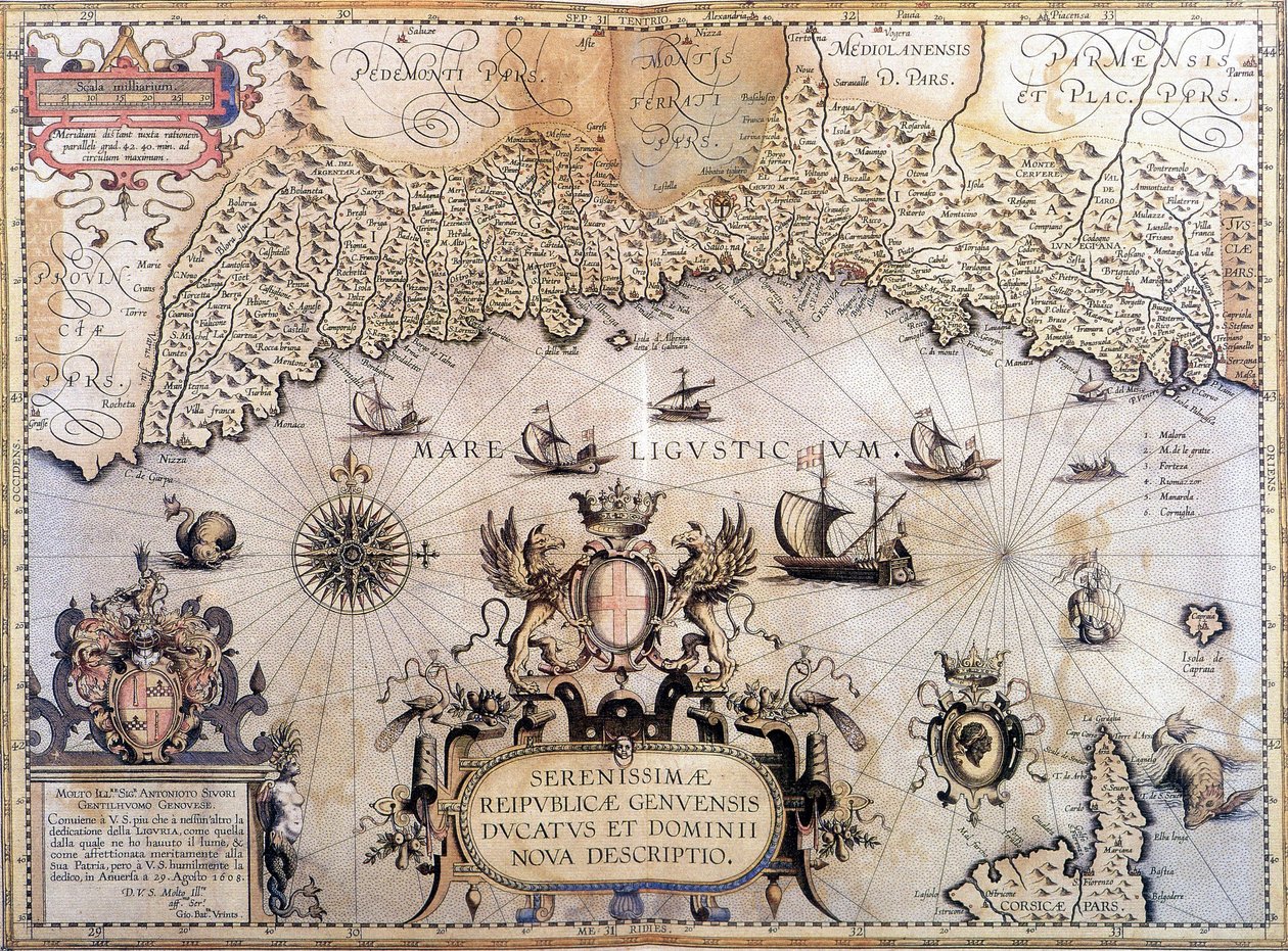 Mapa da República de Genes de Unknown artist