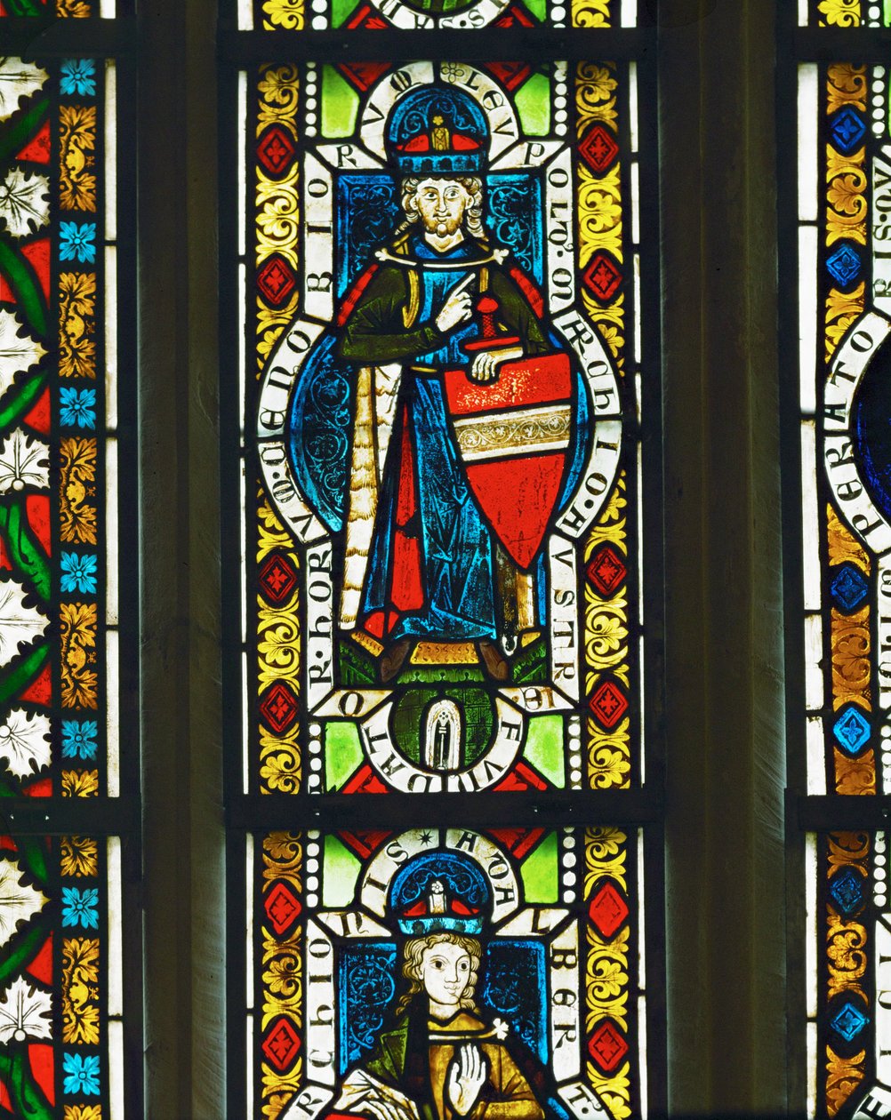 Margrave Leopoldo III de Babenberg (vitral) de Unknown Artist