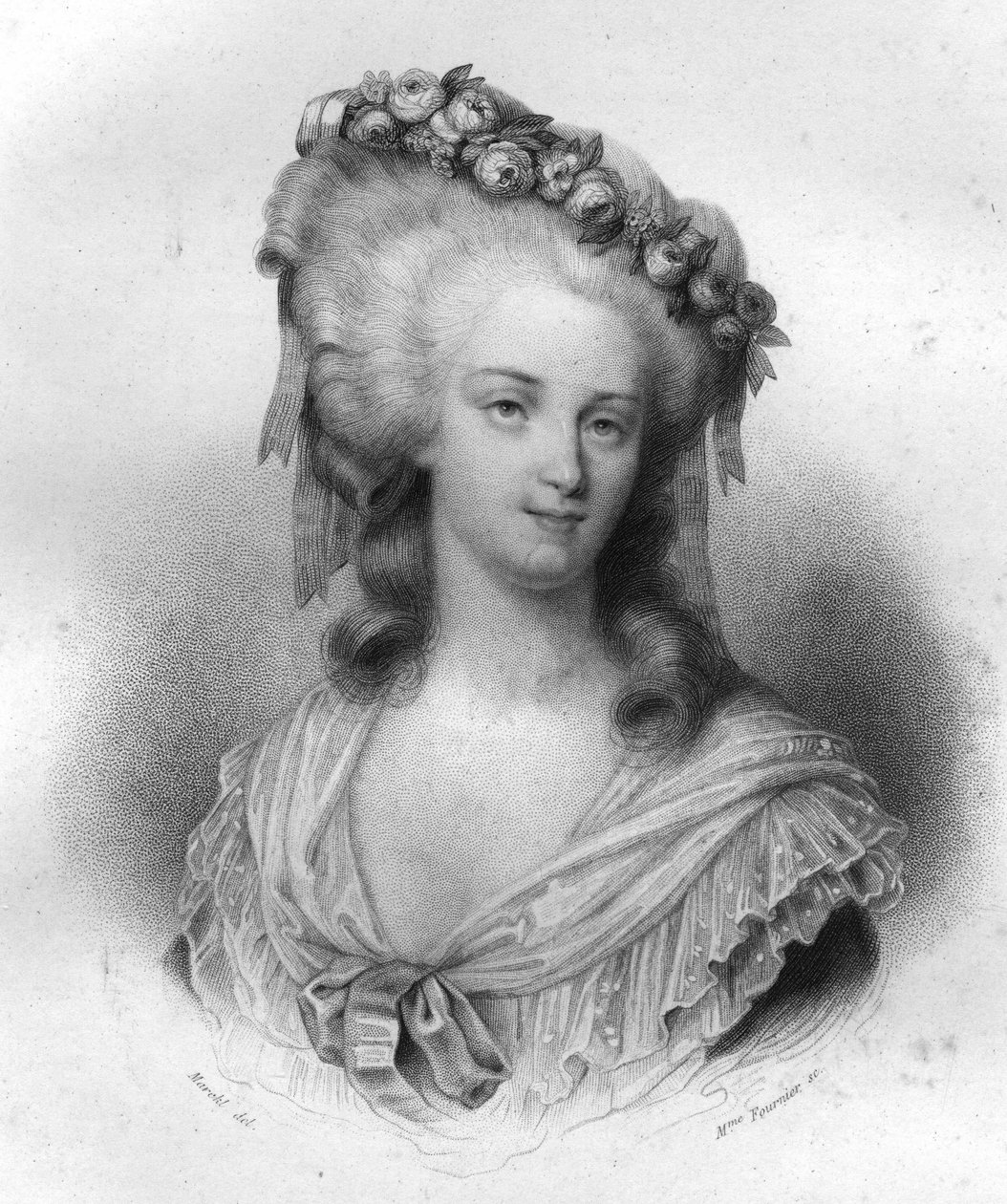Marie Therese de Savoie Carignan (1749-1792), Princesa de Lamballe. de Unknown artist
