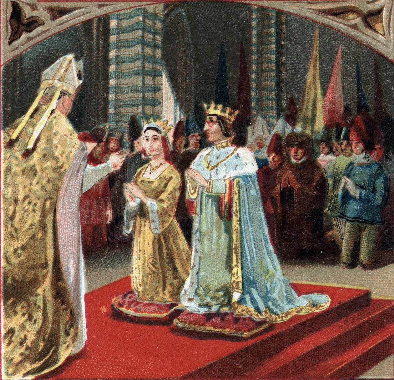 Casamento de Carlos VIII, Rei de França, e Ana da Bretanha no Chateau de Langeais em 6 de dezembro de Unknown artist