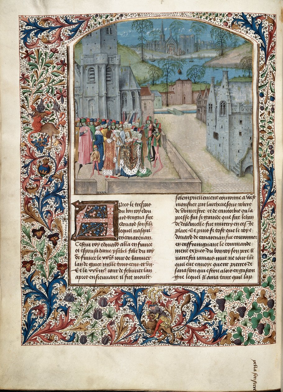 Casamento de Eduardo II com Isabella de França de Unknown artist