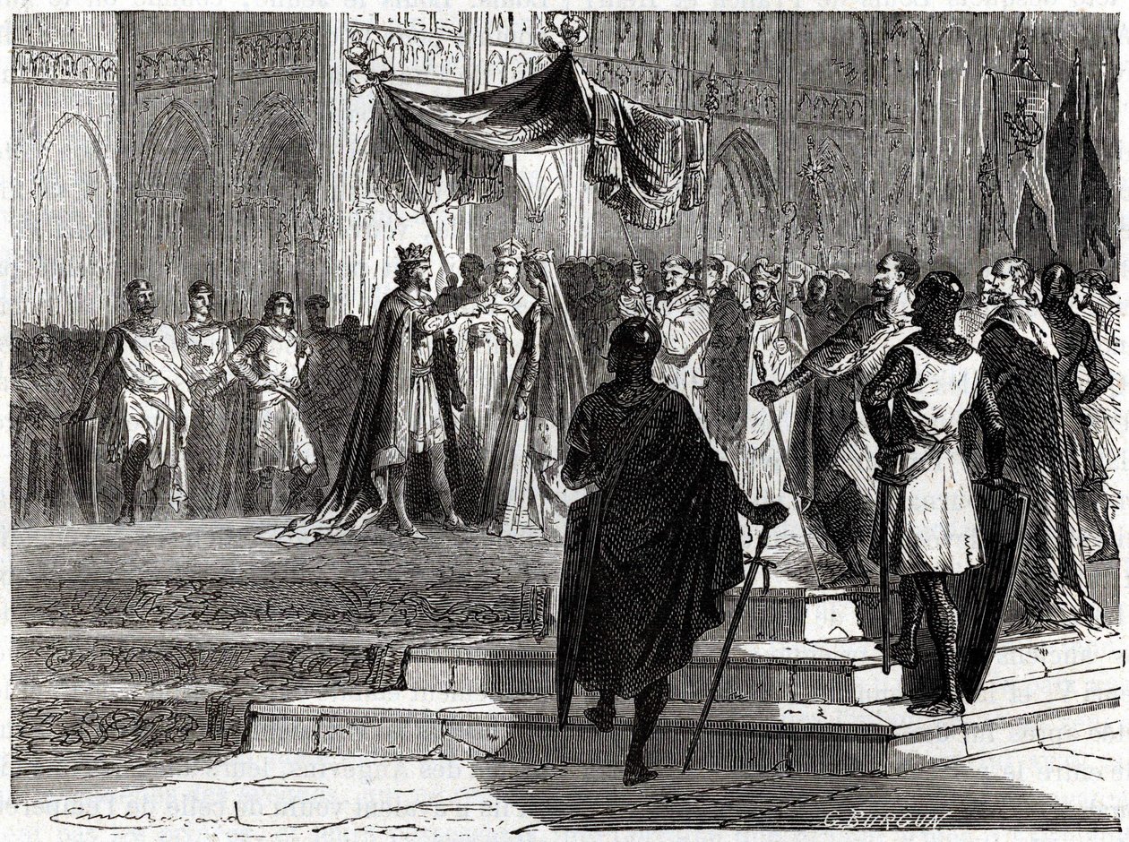 Casamento de Louis the Jeune (1120 - 1180) com Alienor d