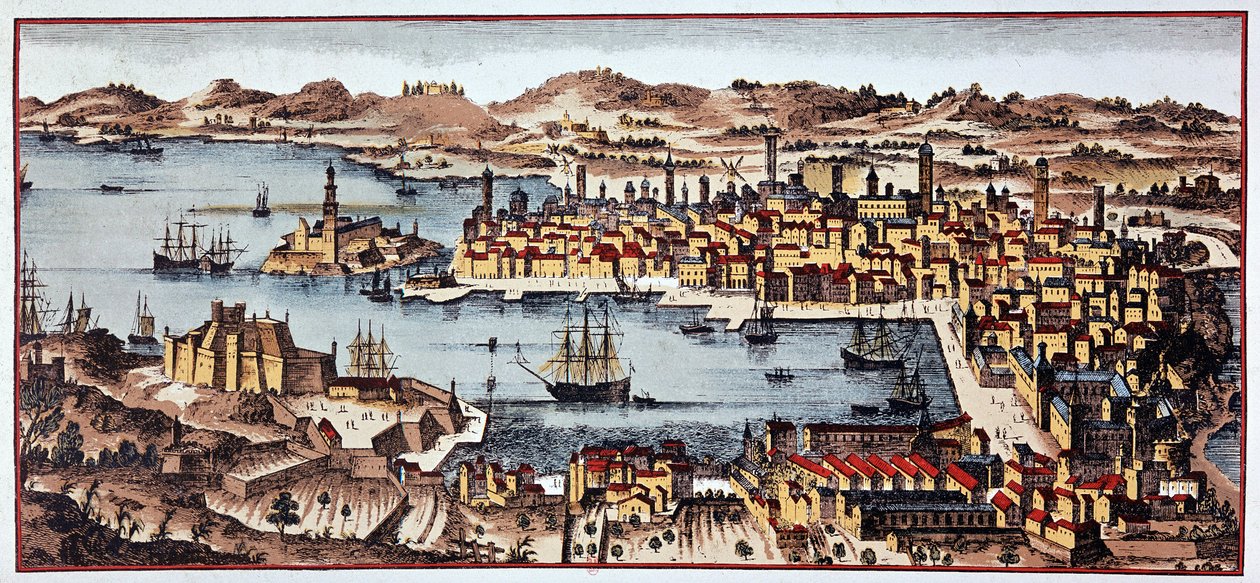Marselha em 1680 - B.N. de Unknown artist