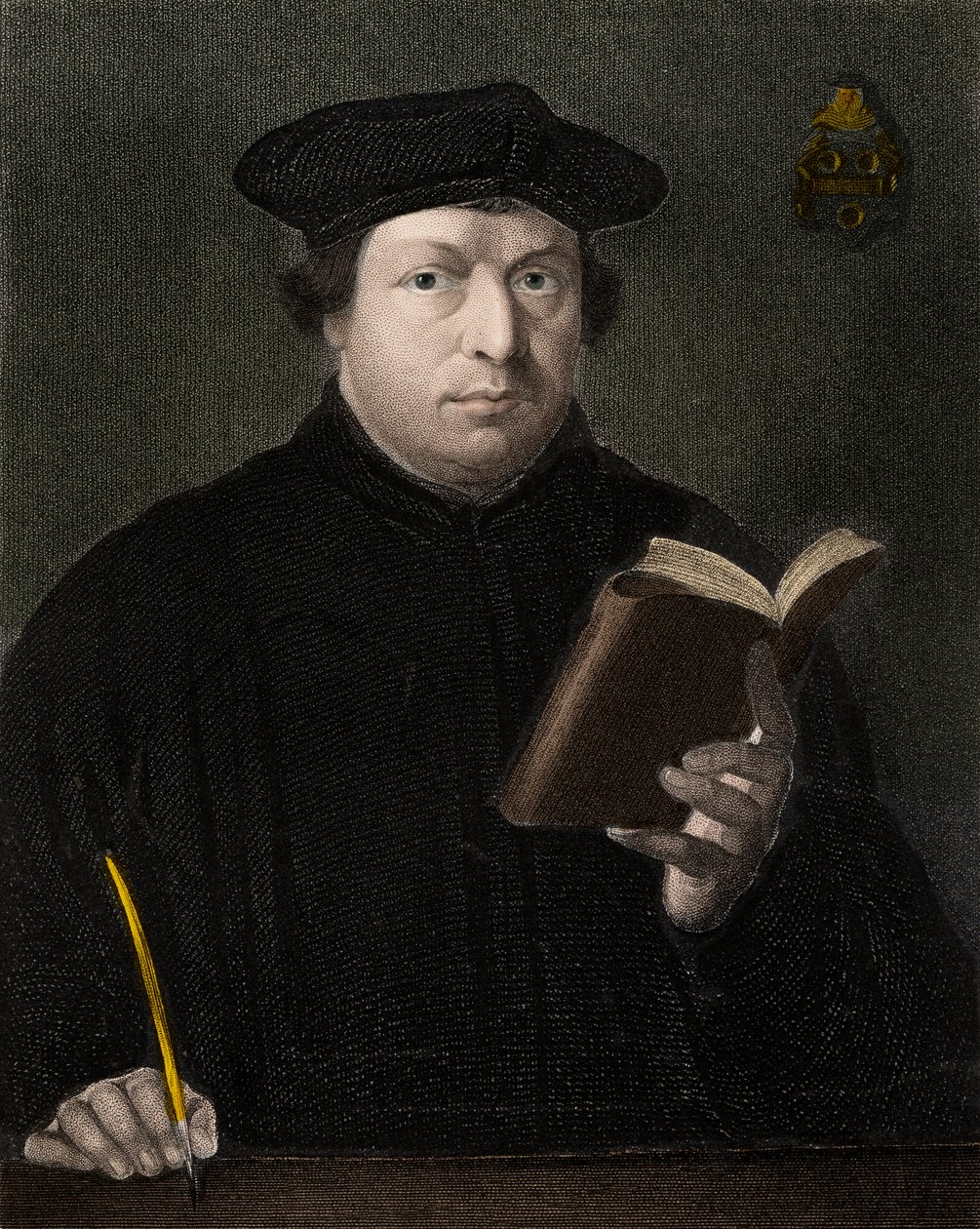 Martinho Lutero 1483-1546 - gravura - século XIX de Unknown artist