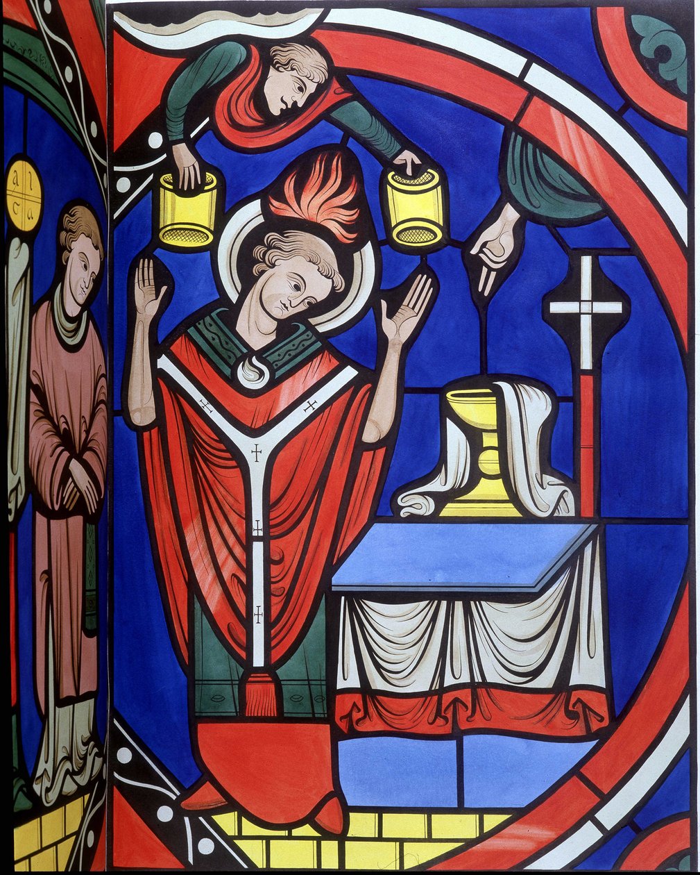Missa. Símil universitário de um vitral da catedral de Le Mans. Traçado do século XIX. de Unknown artist
