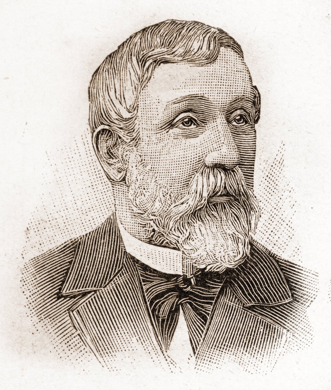 Membros da Academie Francaise em 1895: retrato de Alfred Mezieres (1826-1915), historiador da literatura, político e ensaísta francês. de Unknown artist