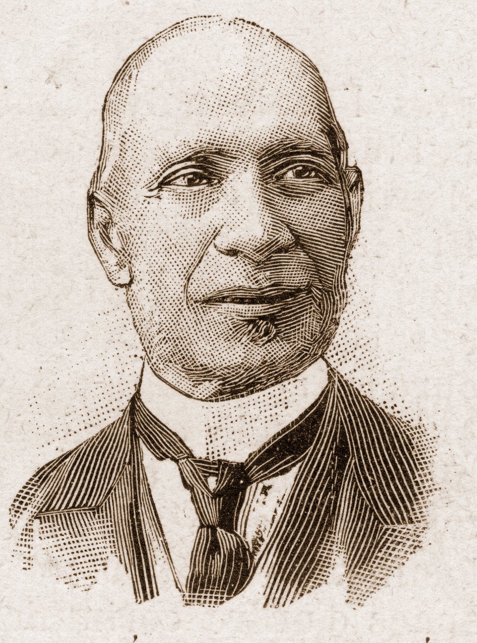 Membros da Academia Francaise em 1895: retrato de Edouard Herve (1835-1899), jornalista e político francês. de Unknown artist