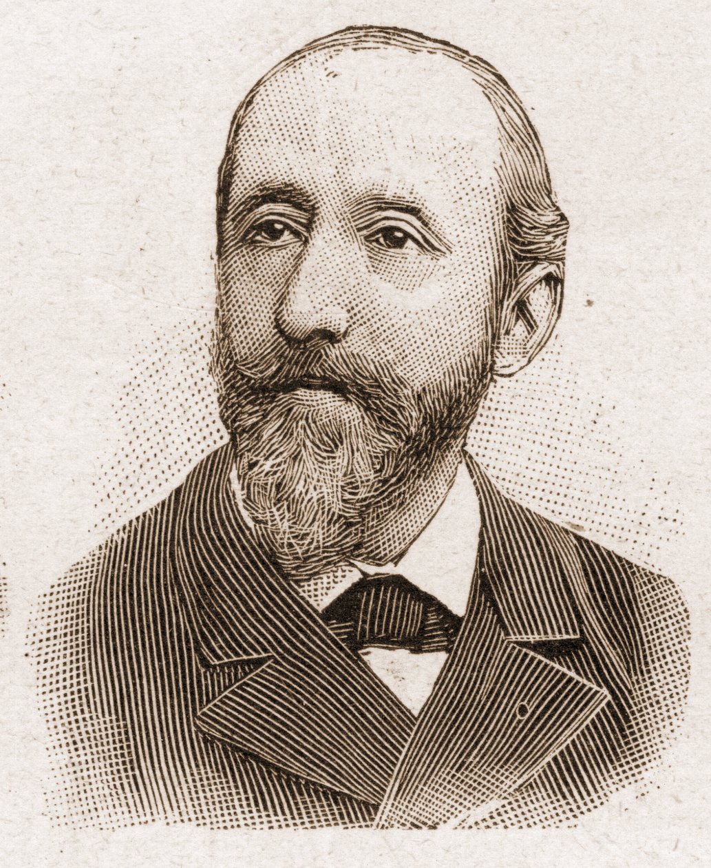 Membros da Academia Francaise em 1895: retrato de Jules Claretie (1840-1913), romancista, dramaturgo e crítico francês. de Unknown artist