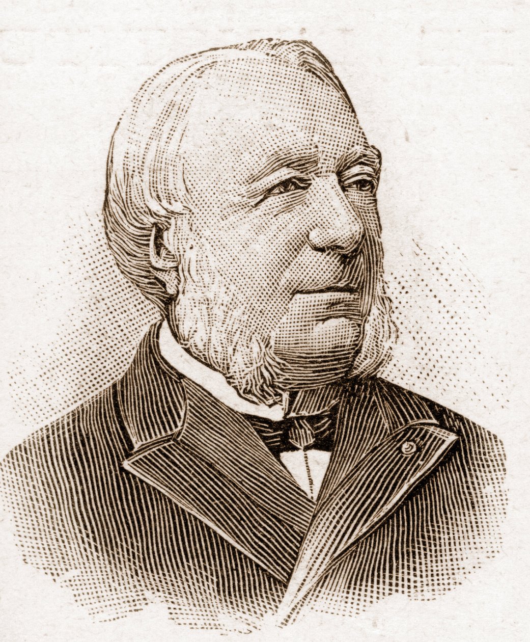 Membros da Academia Francaise em 1895: retrato de Marie Louis Antoine Gaston Boissier (1823-1908), historiadora e filóloga francesa. de Unknown artist
