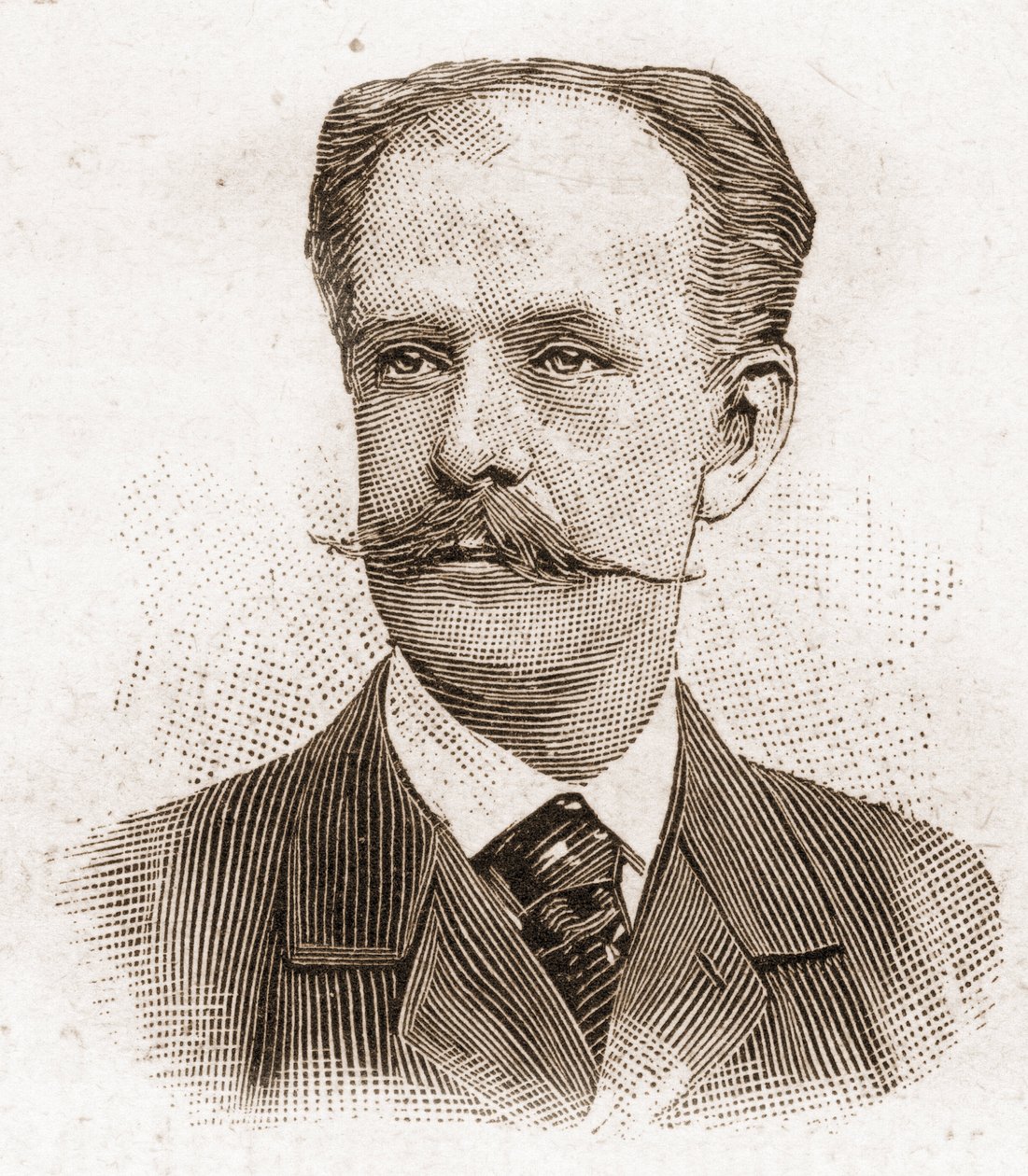 Membros da Academia Francaise em 1895: retrato de Paul Gabriel Othenin d