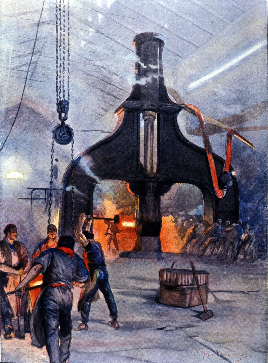 Plantas metálicas Ansaldo, em 1890. de Unknown artist