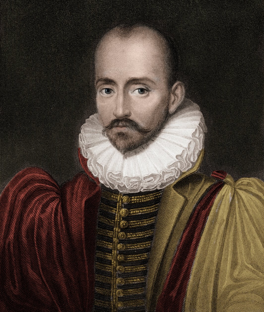 Michel Eyquem de Montaigne 1533-1592 - gravura - século XIX de Unknown artist