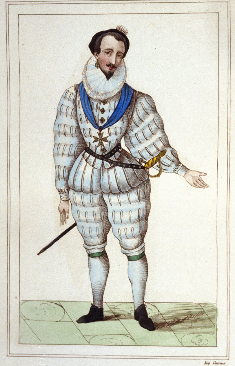 Mignon de Henri III. gravura de 1830 de Unknown artist