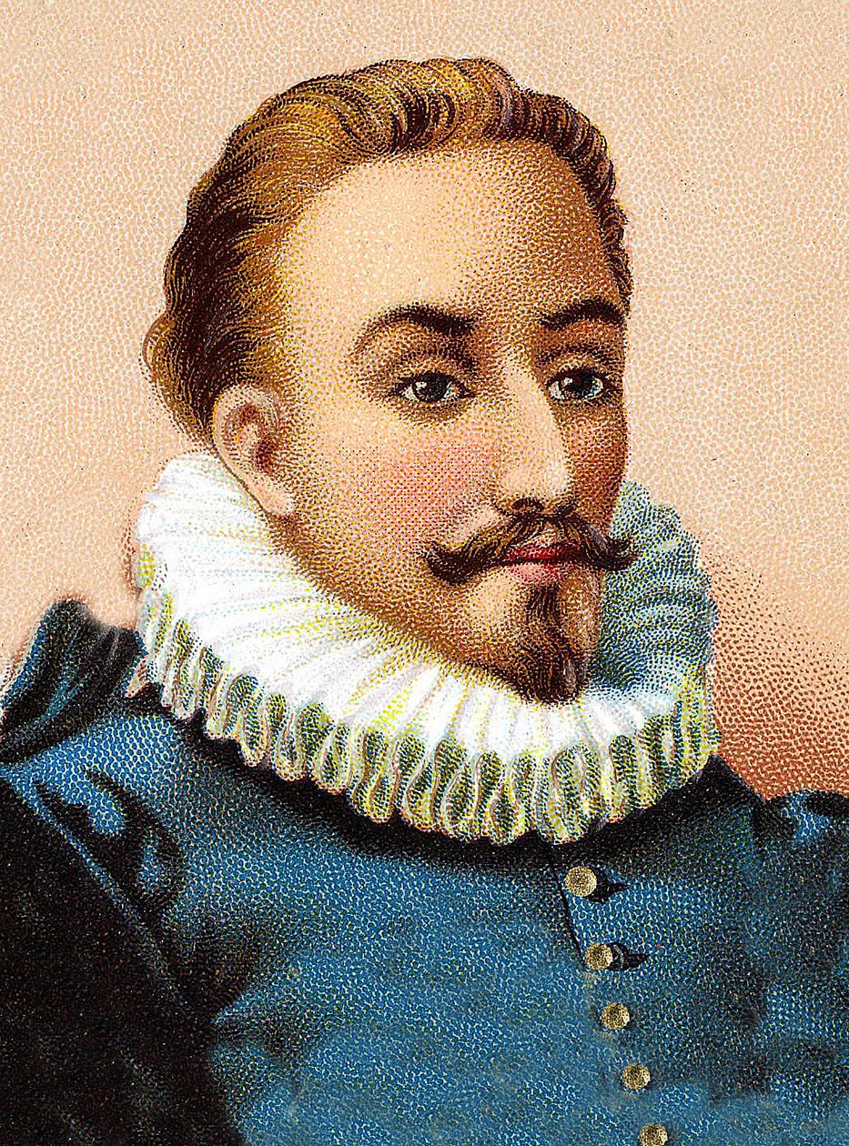Miguel de Cervantes Saavedra 1547-1616 - Retrato de Miguel de Cervantes (1547-1616), poeta e dramaturgo espanhol de Unknown artist