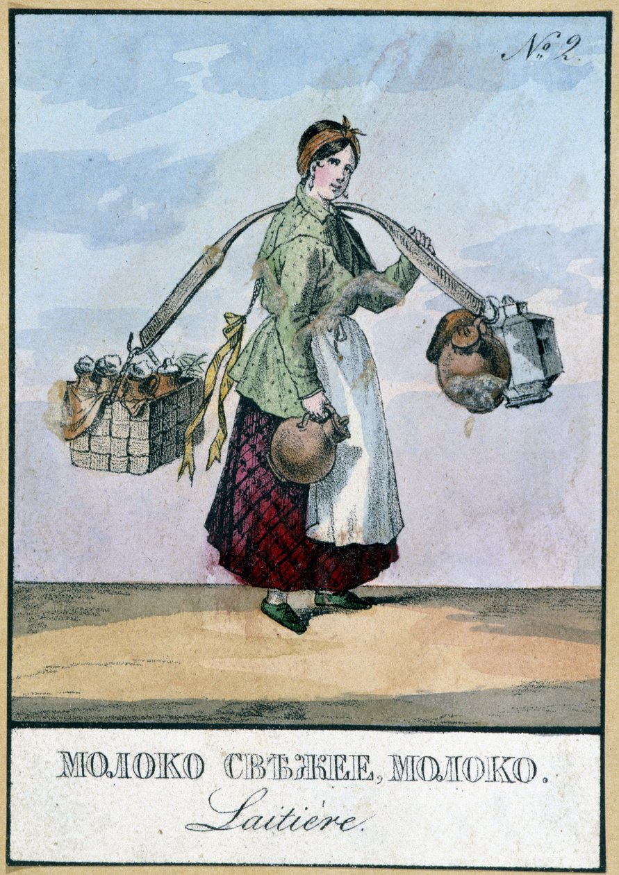 Negociante de leite na Rússia, Bibl. of Arts Deco. de Unknown artist