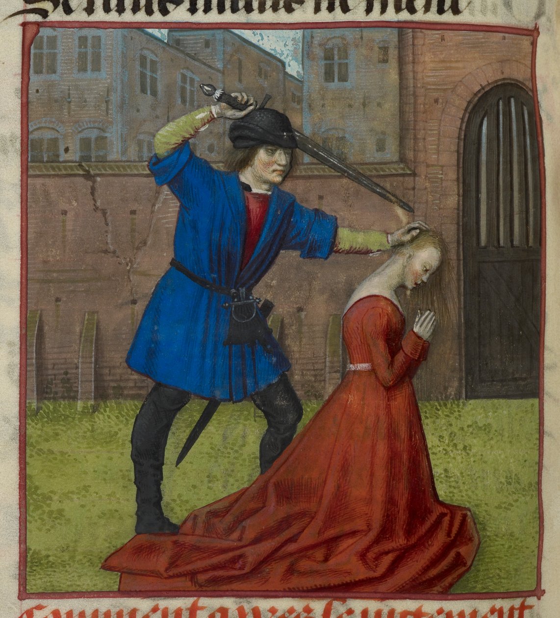 Miniatura de Virgínio decapitando a sua filha Virgínia de 