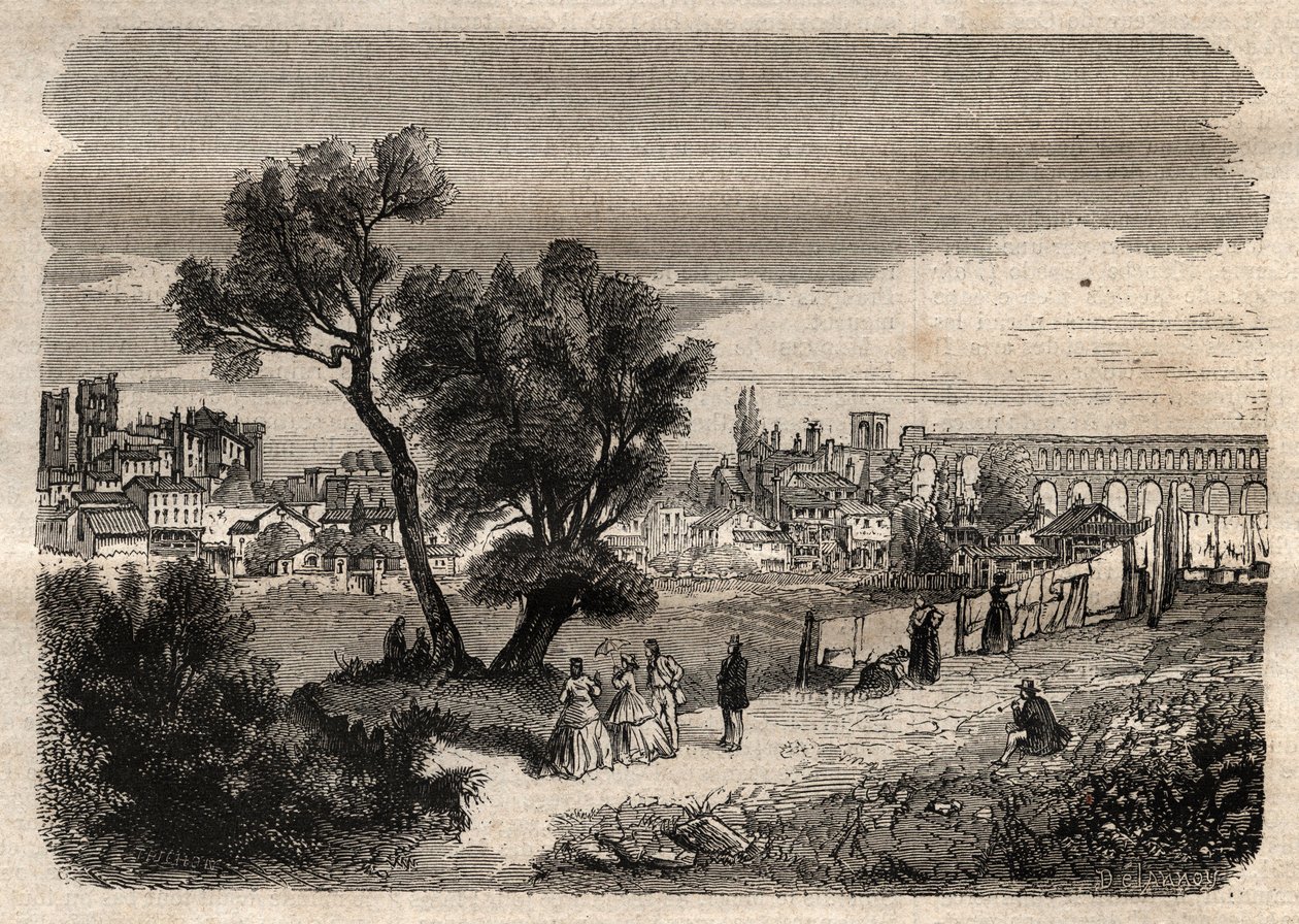 Montpellier no século XIX - Montpellier no século XIX - de Unknown artist