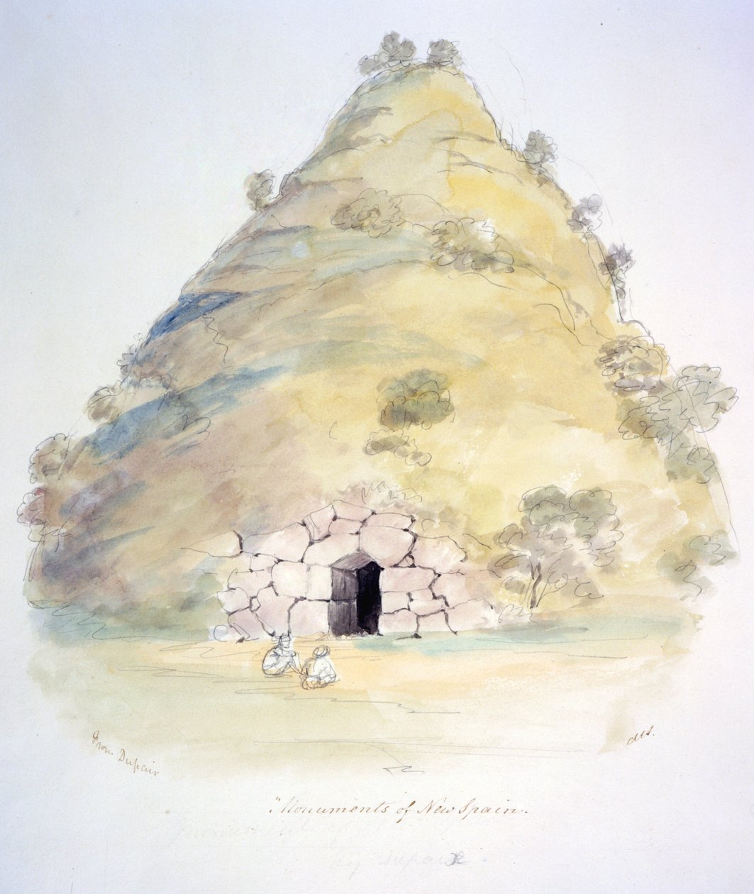 Monumentos da Nova Espanha, c.1843-50 (aguarela) de Unknown artist