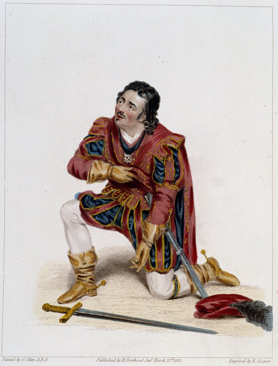 Sr. Kean como Gloster no "Richard III" de Shakespeare, Deb. Século XIX de Unknown artist