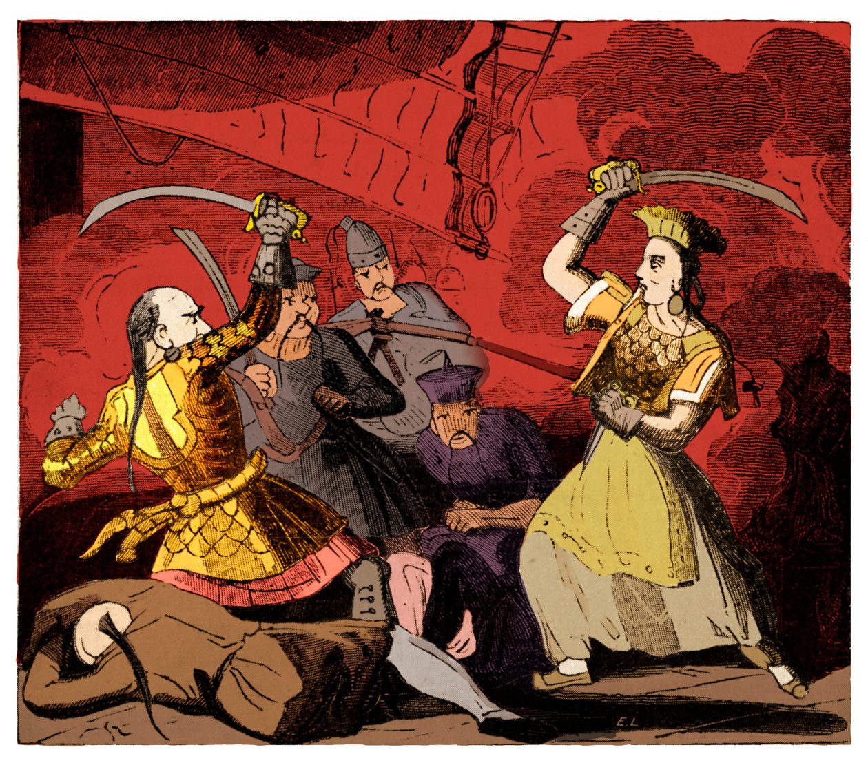 Sra. Viúva Ching da pirataria Adminiral Ching de Unknown artist