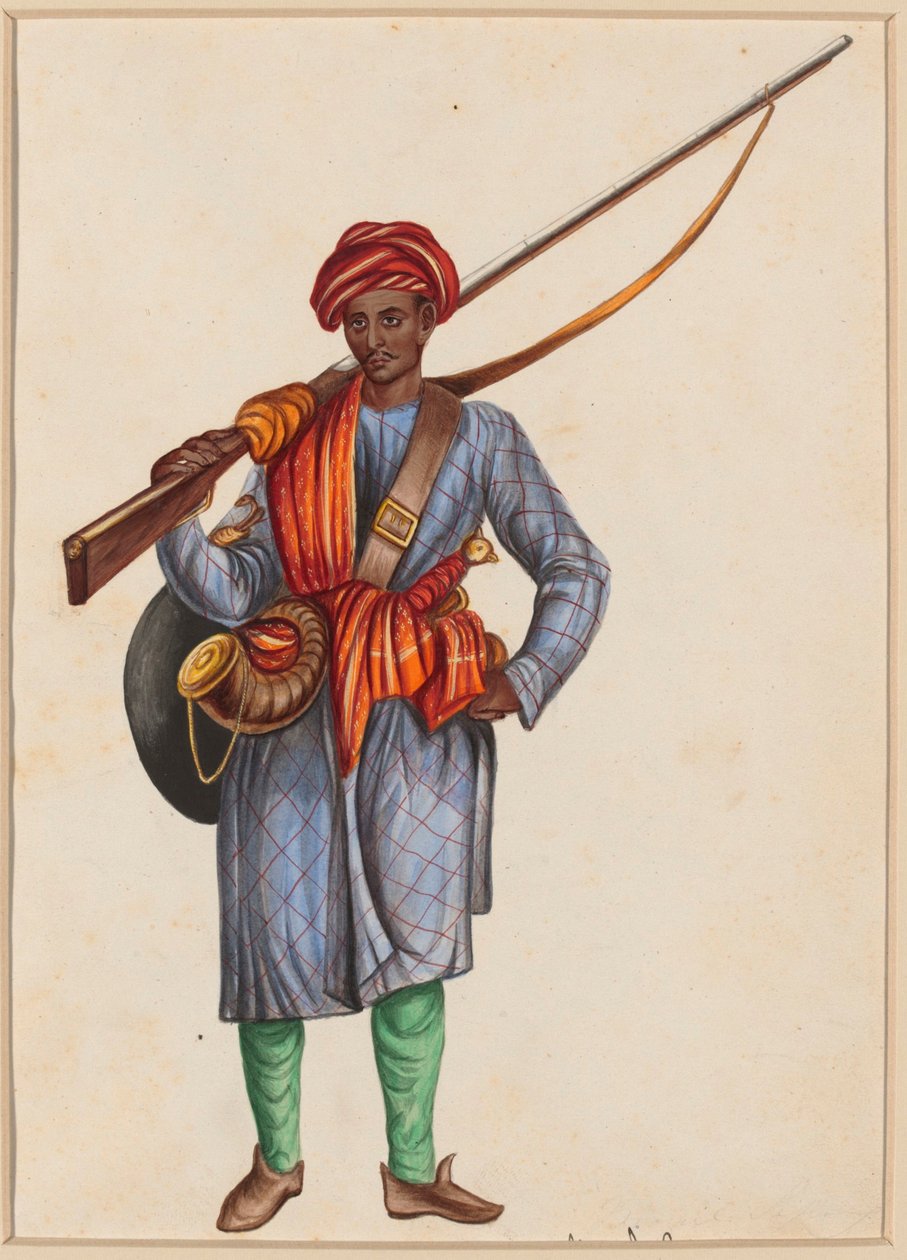Soldado de Infantaria Mughal de Unknown Artist