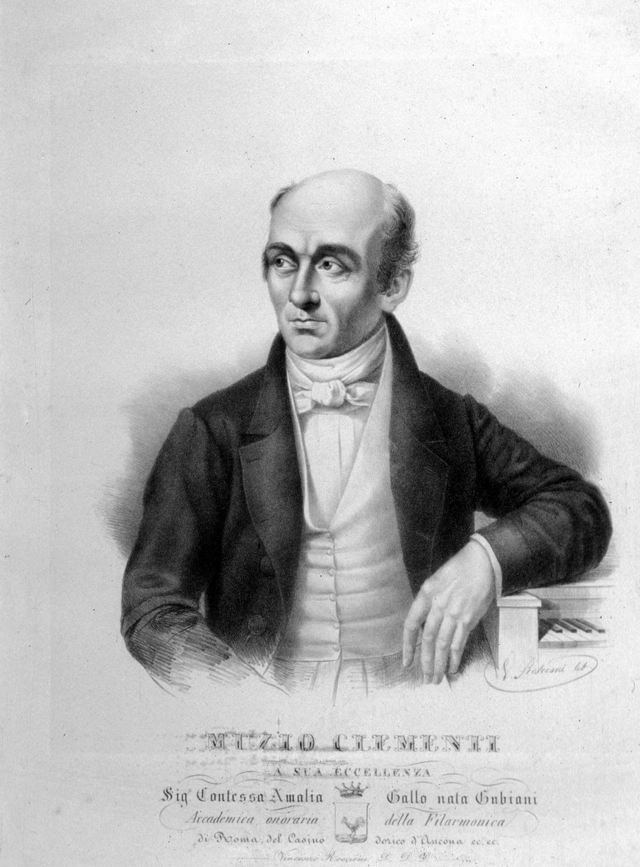 Muzio Clementi (1752-1832), pianista e compositor italiano de Unknown artist