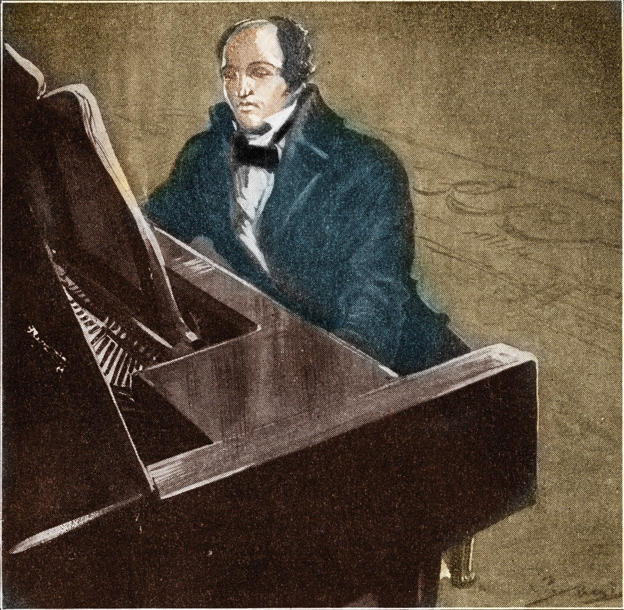 Muzio Clementi (1752-1832). Pianista e compositor italiano. Ilustração de 1932. de Unknown Artist
