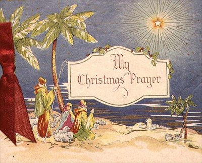 "A Minha Oração de Natal", cartão de Natal. de Unknown artist