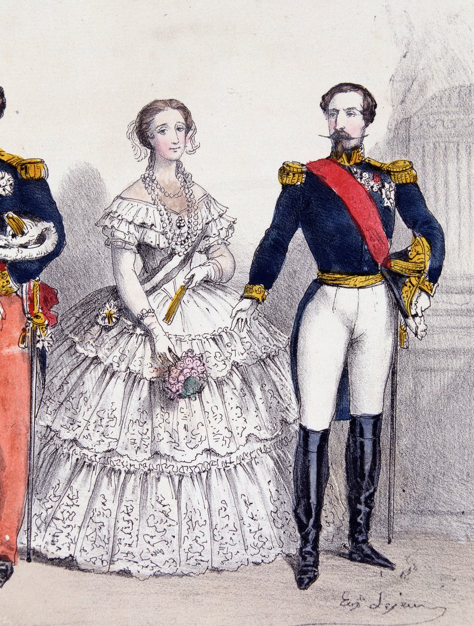 Napoleão III e Eugenie de Unknown artist