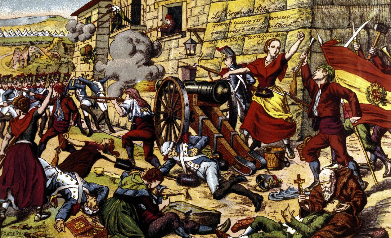 Guerras Napoleónicas: O cerco de Saragoça (15 de Junho - 14 de Agosto de Unknown artist